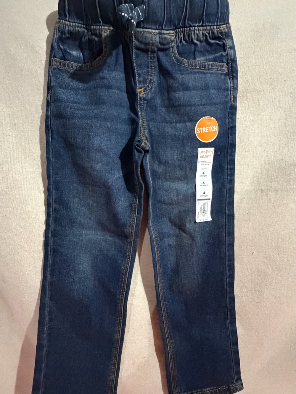 Girls jumping bean size 4 Stretch Dark Blue Denim Jeans